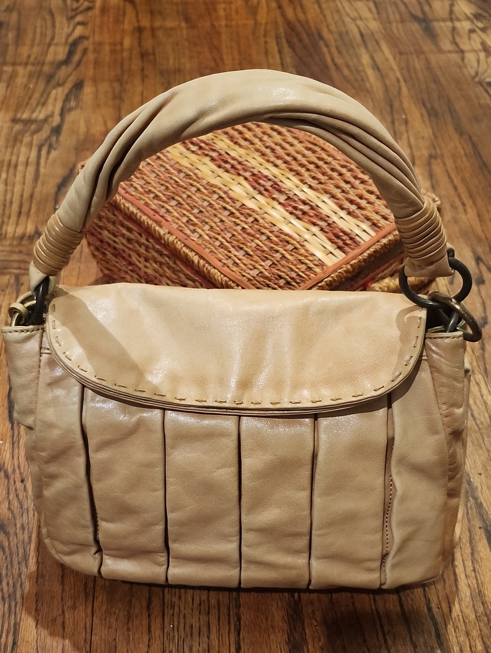 Donald J. Pliner Leather Shoulder Bag